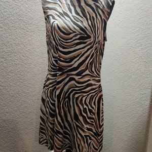 Brown Zebra Sundress